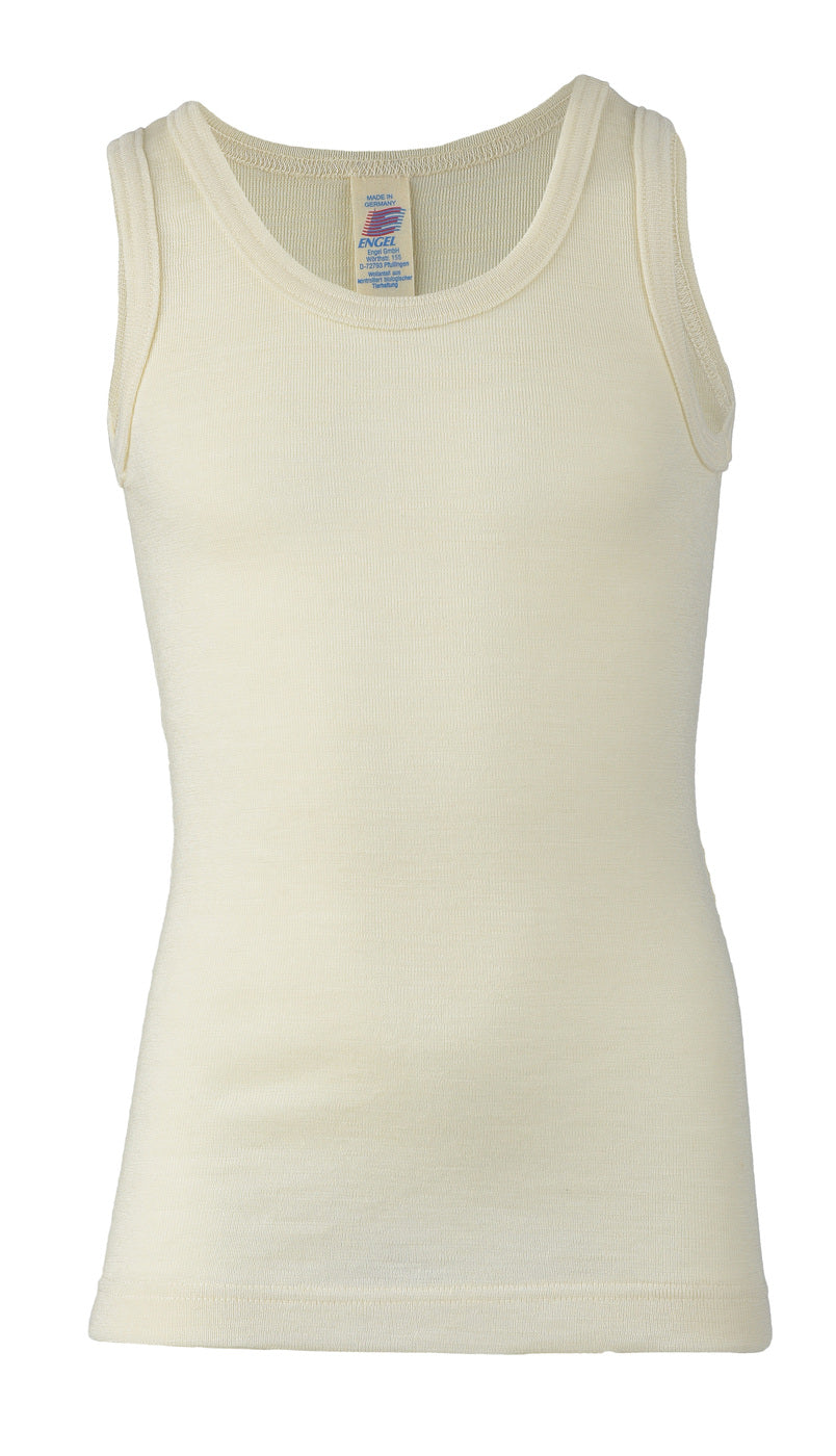 Canottiera in lana e seta per bimbi